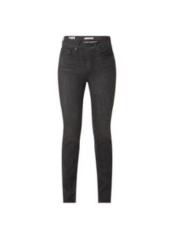 Levi's 724 high waist straight leg jeans met donkere wassing - Zwart