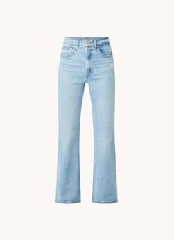 Levi's 70's High waist flared fit jeans met ripped details - Indigo