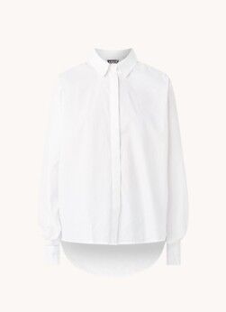 Levi's Oversized blouse met asymmetrische zoom en ballonmouw - Wit