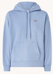 Levi's Hoodie met logoborduring - Blauw