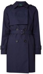 Benetton Trenchcoat met ceintuur - Donkerblauw