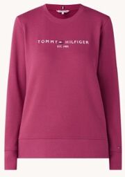 Tommy Hilfiger Sweater met logo - Donkeroranje