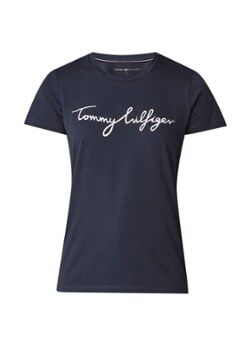 Tommy Hilfiger Hertiage T-shirt met logoprint - Donkerblauw