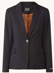 Scotch & Soda Blazer met structuur en klepzakken - Zwart