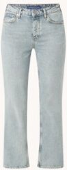 Scotch & Soda High waist straight leg cropped jeans met stretch - Indigo