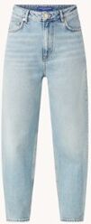 Scotch & Soda High waist tapered cropped jeans van biologisch katoen - Indigo