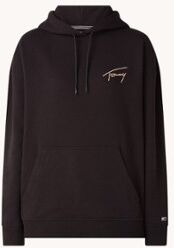 Tommy Hilfiger Oversized hoodie met logoborduring - Zwart