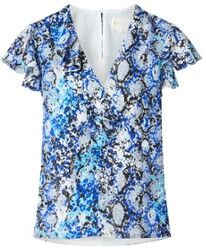 Damsel in a Dress Anysia tuniek met slangenprint - Blauw