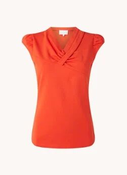 Damsel in a Dress Ilda top met plooidetail - Oranje