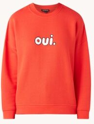 Whistles Oui sweater met print - Rood