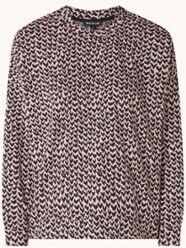 Whistles Sweater met print - Oudroze