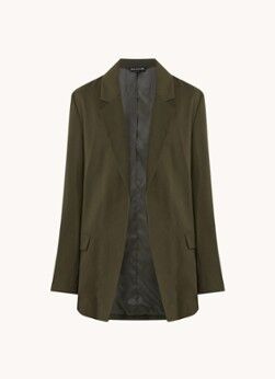 Whistles Rylee openvallende blazer van lyocell - Khaki