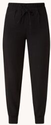 Whistles High waist tapered fit cropped joggingbroek - Zwart