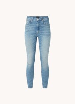 Whistles High waist skinny jeans met lichte wassing - Indigo