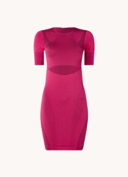 Wolford Leeloo mini jurk met ingebreid patroon - Roze