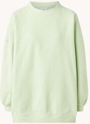 American Vintage Oversized sweater van badstof - Lichtgroen