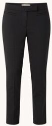 Hobbs Annie mid waist slim fit cropped pantalon - Zwart