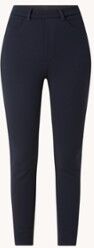 Vanilia High waist skinny fit cropped pantalon met stretch - Donkerblauw