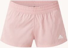 adidas Pacer high waist loose fit trainingsshorts met Aeroready - Roze