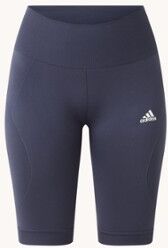 adidas High waist korte trainingslegging met logo - Donkerblauw