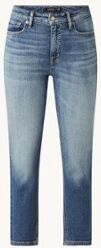 Ralph Lauren High waist straight leg cropped jeans met stretch - Indigo