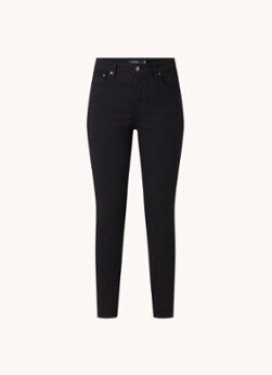 Ralph Lauren High waist cropped skinny jeans met gekleurde wassing - Zwart