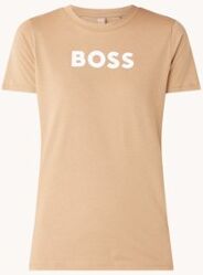 HUGO BOSS Elogo T-shirt met logoprint - Camel