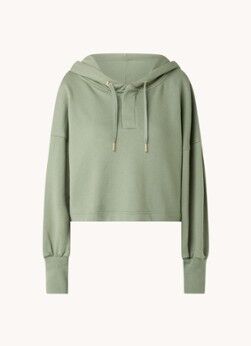 ba&sh; Valon cropped hoodie - Olijfgroen