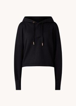 ba&sh; Valon cropped hoodie - Zwart