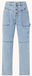 ba&sh; Tanguy high waist straight leg cropped jeans - Indigo