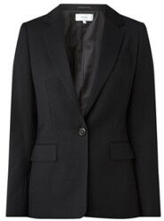 Reiss Hayes blazer in wolblend - Zwart