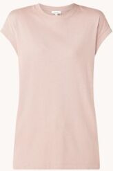 Reiss Eddie T-shirt met split - Oudroze