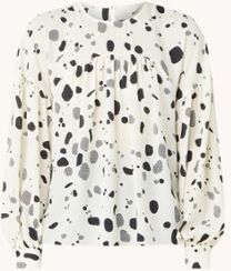 Ted Baker Dannica tuniek met stippenprint - Creme