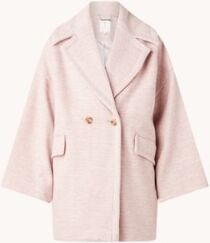 Ted Baker Oversized mantel met klepzakken - Roze