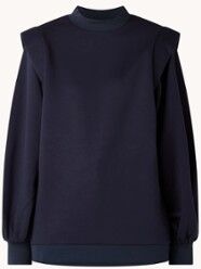 Ted Baker Lousiee oversized sweater met pofmouw - Donkerblauw