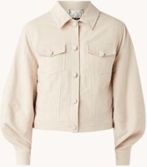 Ted Baker Sofeah jack met klepzakken en ballonmouw - Beige