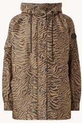 Ted Baker Regenjas met steekzakken en jacquard dessin - Bruin