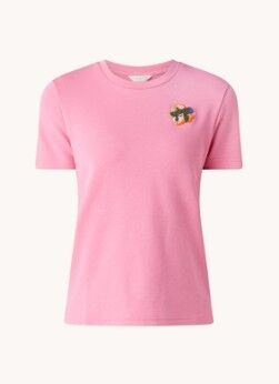Ted Baker Renako T-shirt met borduring - Roze