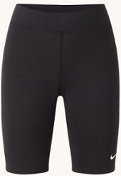 Nike New Essential mid waist fietsbroek met logoborduring - Zwart