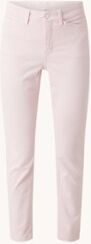 MAC Dream Chic mid waist slim fit cropped jeans met ritsdetail - Roze