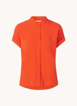 SAMSØE SAMSØE Majan blouse met stretch - Oranje