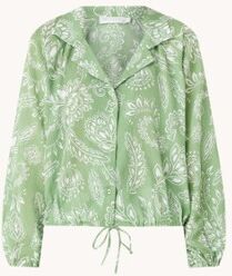 Seafolly Folklore strandtop met bloemenprint - Groen