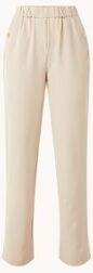 NIKKIE Rory high waist straight fit pantalon met steekzakken - Beige