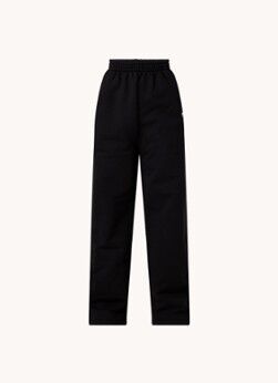 Balenciaga High waist loose fit joggingbroek met logo en steekzakken - Zwart