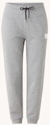 HUGO BOSS Dachibi high waist tapered fit cropped joggingbroek met logo - Grijsmele