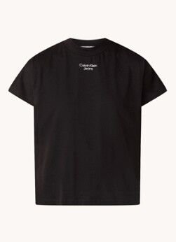Calvin Klein T-shirt met logo - Zwart