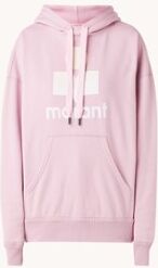 Isabel Marant Étoile Mansel hoodie met flock logoprint - Roze