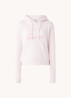 GUESS Dottie Hoodie met logoprint - Lichtroze