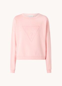 GUESS Juliane sweater met logoprint - Roze