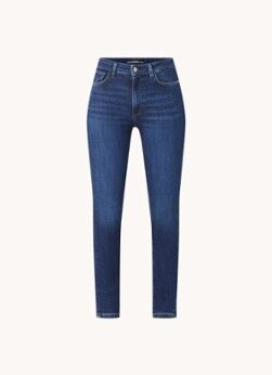 GUESS High waist skinny jeans met donkere wassing - Indigo